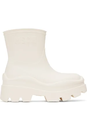 Msgm White Supergomma Boots