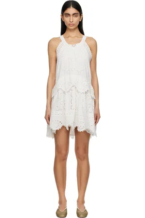 SEA White Dahlia Tank Minidress