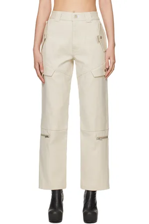 DION LEE Beige Tactical Cargo Pants