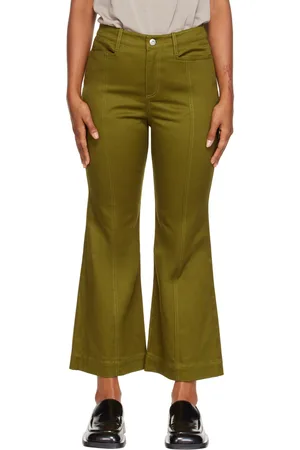 Proenza Schouler Green Cropped Trousers