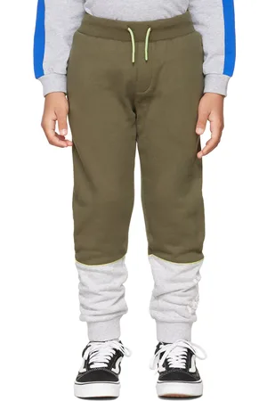 Kenzo Kids Khaki Paneled Track Pants