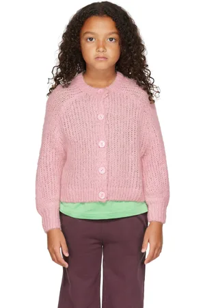 Longlivethequeen Kids Pink Rough Cardigan