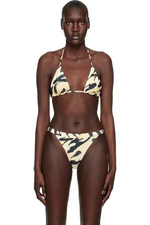 Nanushka Beige Caia Bikini Top