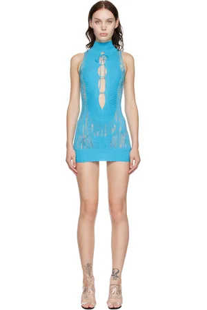DANIELLE GUIZIO SSENSE Exclusive Open Knit Minidress