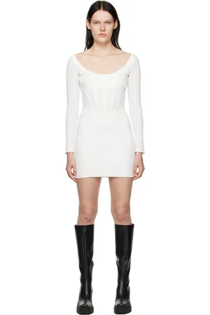 DION LEE Rib Corset Minidress