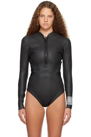 DION LEE Haydenshapes by SSENSE Exclusive Black & Gray One-Piece