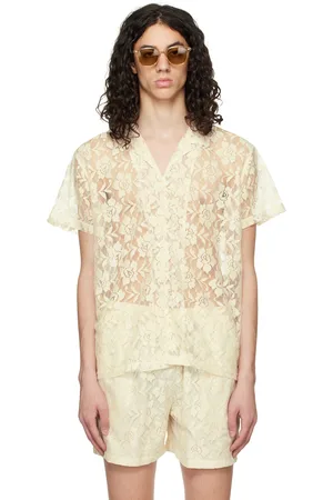 HARAGO Off-White Floral Shirt