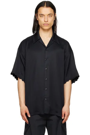 Cornerstone Navy Scalloped Shirt