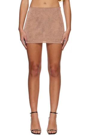 Third Form SSENSE Exclusive Bronze Heavy Metal Miniskirt