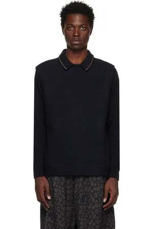 NN.07 Navy Crewneck Vest
