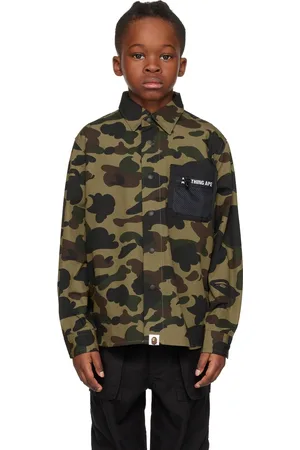 BAPE Kids Khaki Outdoor Shirt