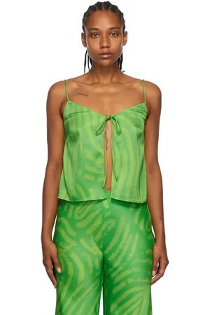 SIMON MILLER Green Zapa Tank Top