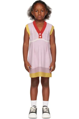 Ligne Noire Kids & Orange Striped Dress