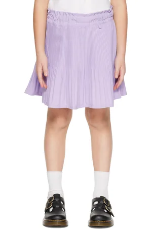 Anna Sui Kids Purple Pleated Skirt