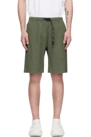 Gramicci Green Micro Plaid Shorts