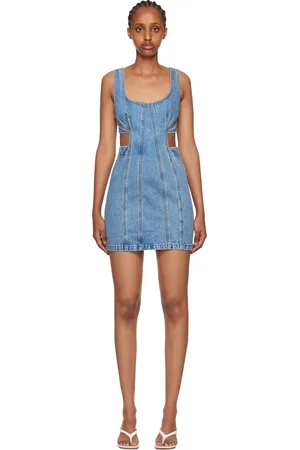 GRLFRND Blue Vivi Denim Minidress
