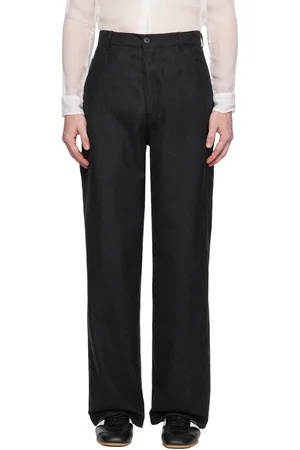 DRIES VAN NOTEN Gray Five-Pocket Trousers