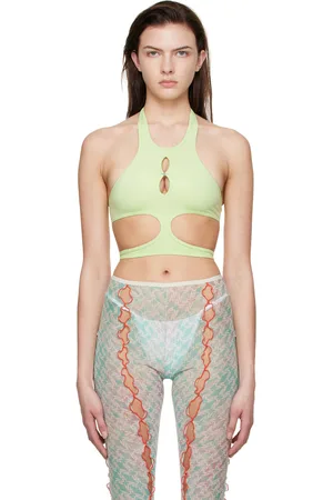 RUI SSENSE Exclusive Green Halter Sport Bra