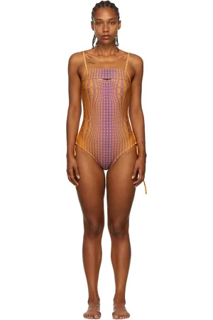 BARRAGÁN SSENSE Exclusive Orange & Purple Peeka One-Piece Swimsuit