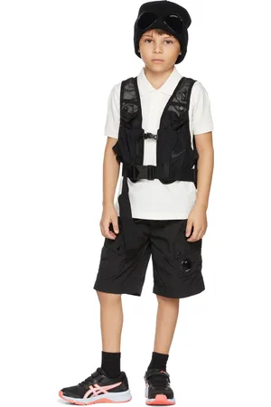 C.P. Company Kids Off-White Piqué Logo Polo
