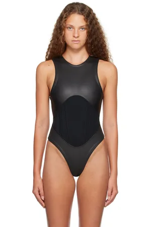 DION LEE Haydenshapes by SSENSE Exclusive Black & Gray One-Piece