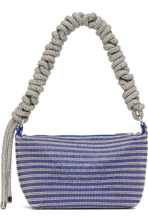 KARA Blue & Silver Phone Cord Bag