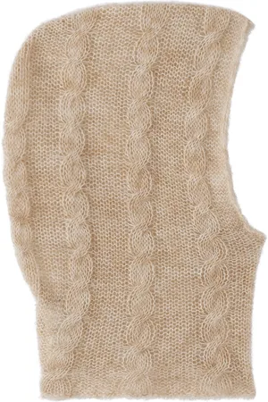 Ligne Noire Kids Beige Fuzzy Balaclava