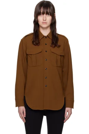 RAG&BONE Brown Howie Military Shirt