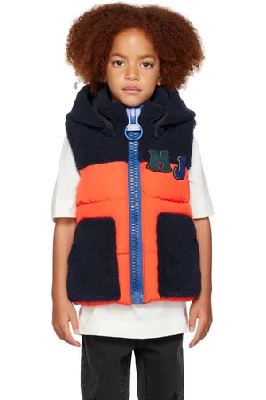 Marc Jacobs Kids Navy & Orange Padded Vest