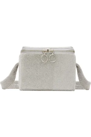 KARA Silver Crystal Mesh Cooler Bag