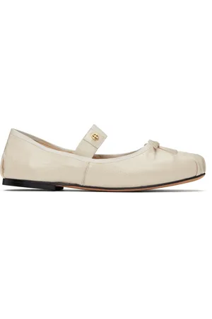 ANINE BING Off-White Jolie Ballerina Flats