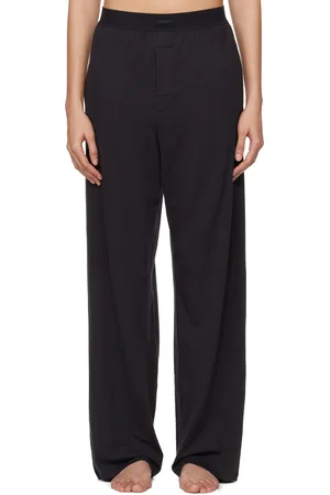 SKIMS Black Boyfriend Loose Lounge Pants