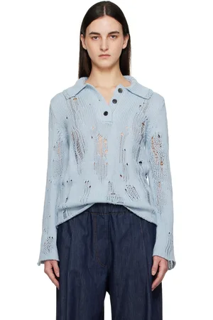 Acne Studios Blue Natural Cord Polo