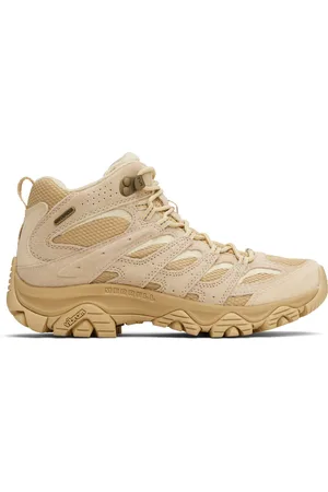 Merrell Beige Moab 3 Mid Waterproof Boots
