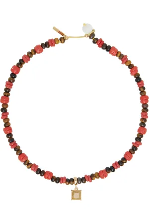 WALES BONNER Brown & Red Dream Necklace