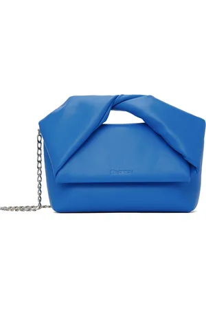 J.W.Anderson Blue Medium Twister Leather Top Handle Bag