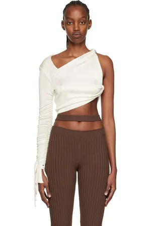 ANDREADAMO Off-White Asymmetric Blouse