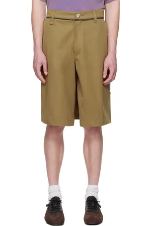 MARTINE ROSE Khaki Twisted Skate Shorts