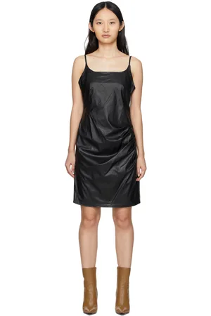 Foundrae Faux-Leather Mini Dress