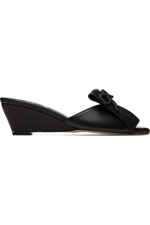 OPEN YY Fringe Wedge Mules