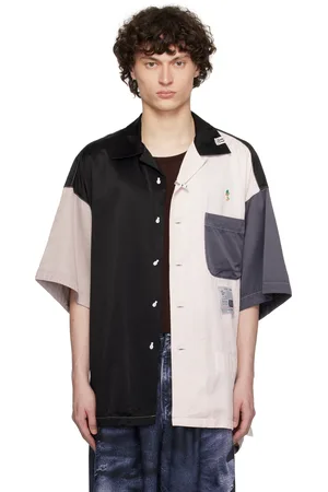 Maison Mihara Yasuhiro & Pink Crazy Pattern Short-Sleeve Shirt