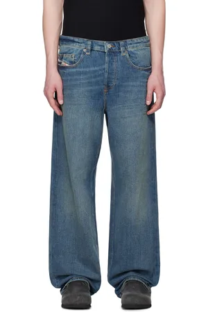 Diesel Blue Relaxed 2001 D-Macro Oclbb Jeans