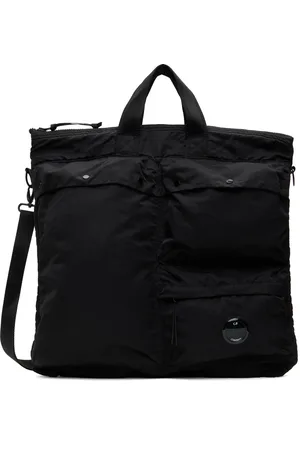 C.P. Company Black Nylon B Lens Tote