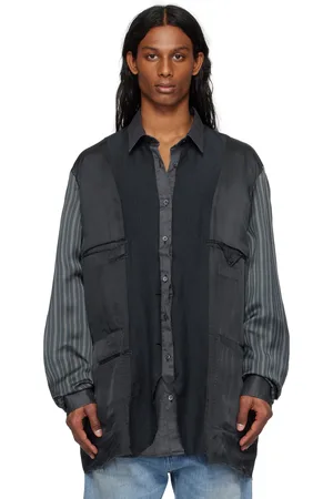 Maison Margiela Gray Patchwork Inside-Out Reversible Jacket