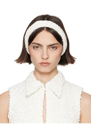 SUPER YAYA SSENSE Exclusive Bridal Capsule Bandeau Criss Cross Headband