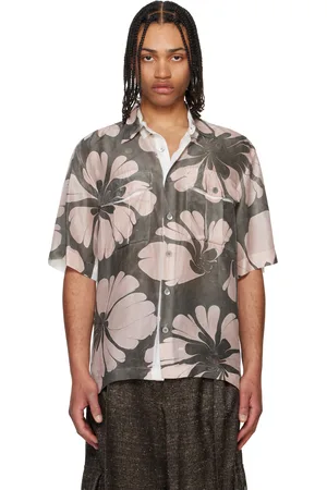 DRIES VAN NOTEN Gray & White Dessin Printed Shirt