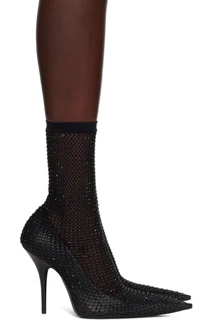 Balenciaga Black Avenue 110mm Bootie Heels