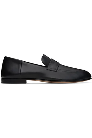 The Row Black Classic Loafers