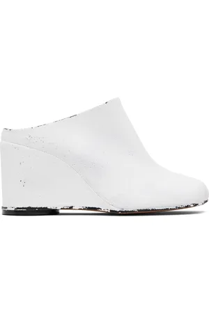 Maison Margiela White & Black Anatomic Slipper Mules