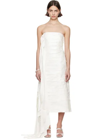 SUPER YAYA SSENSE Exclusive Bridal Capsule Ribbon Midi Dress